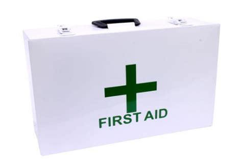 metal ouch first aid box|large empty first aid box.